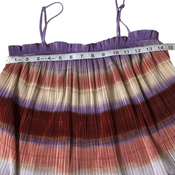 Madewell Texture & Thread Micropleat Tank top in Ombre Rainbow: S - Picture 8 of 13